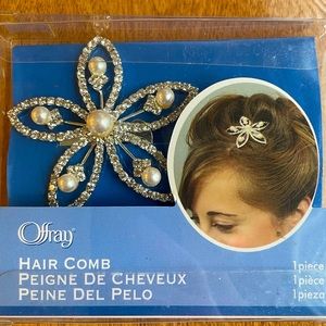Diamond & Pearl Hair Comb